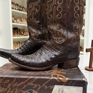Lucchese Dark Brown Western Boots